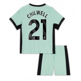 Chelsea Ben Chilwell #21 Tredje Kläder Barn 2023-24 Kortärmad (+ Korta byxor)